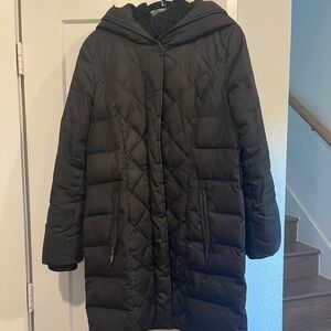 Women's Black APT9 Quilted Parka